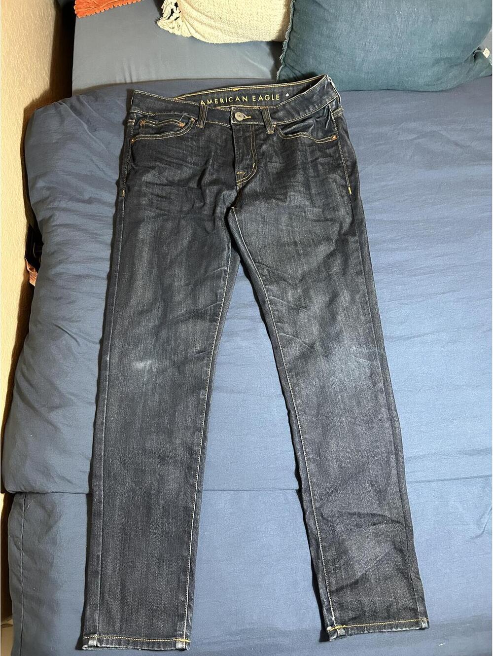 American Eagle Dark Wash Straight Leg Jeans Size 31x30